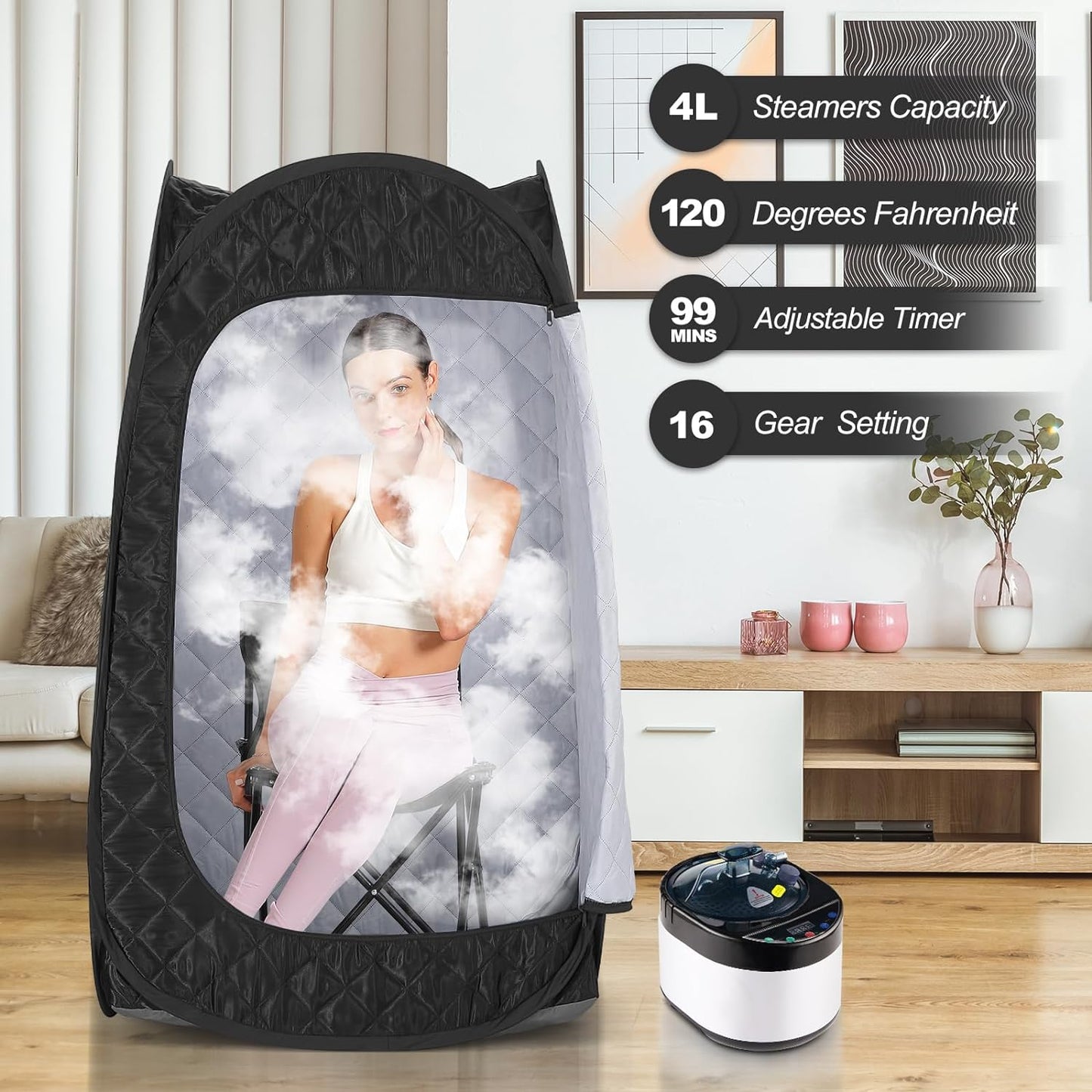 SaunaTent - ორთქლის საუნა (ინტერიერის)